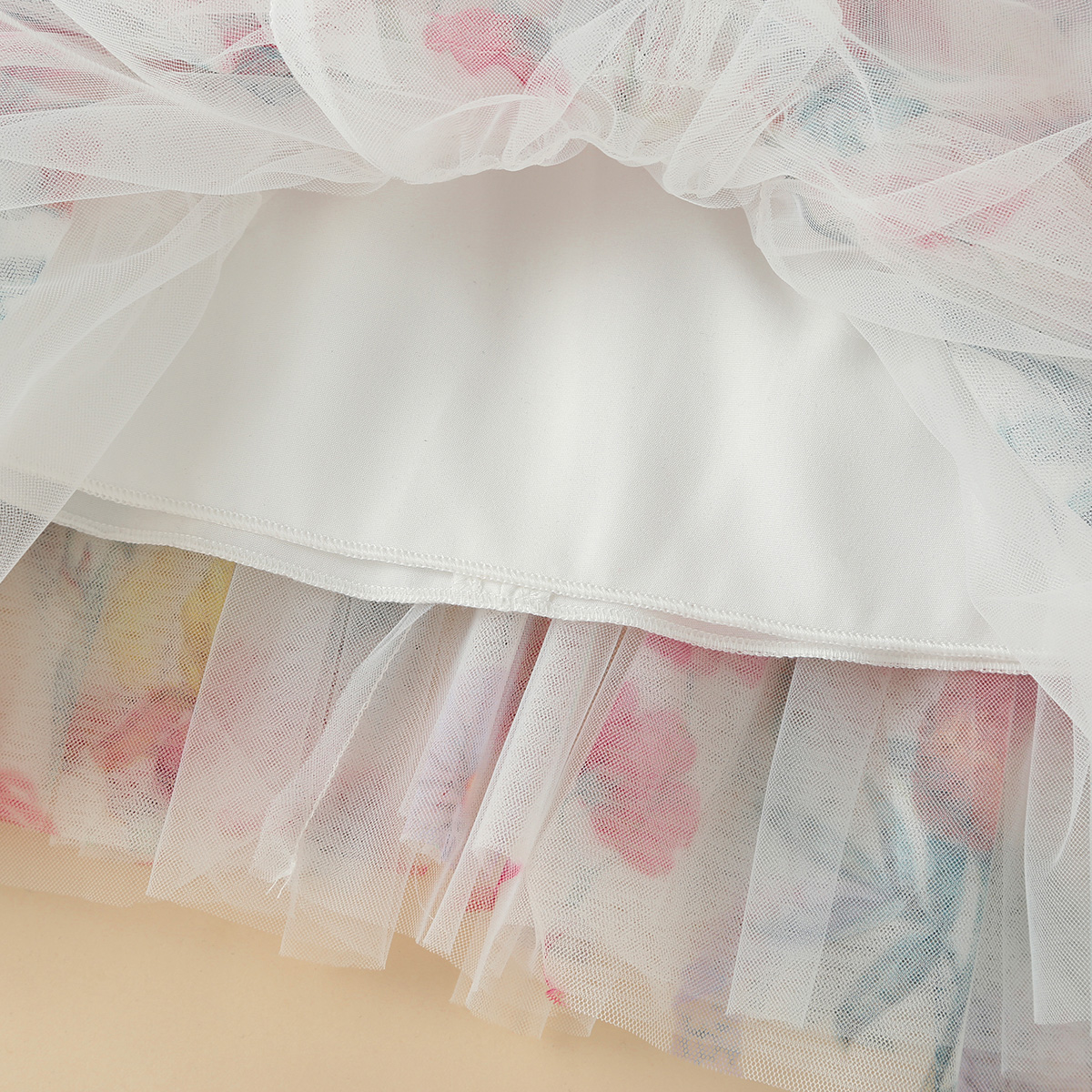 function2-Toddler Girl Floral Mesh Princess Dress Wholesale