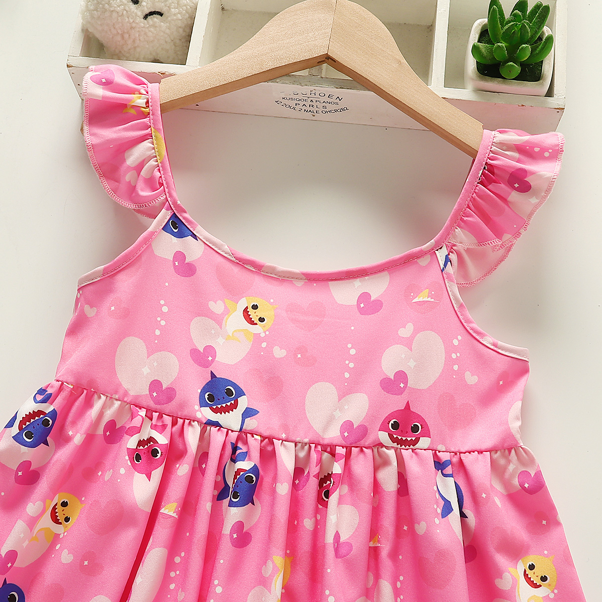 hibobi x Baby Shark Toddler Girl Camisole Dress Wholesale-pos