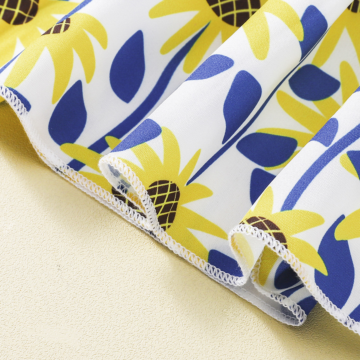 Baby Girl Ruffle-sleeve Smocking Floral Print Dress Wholesale