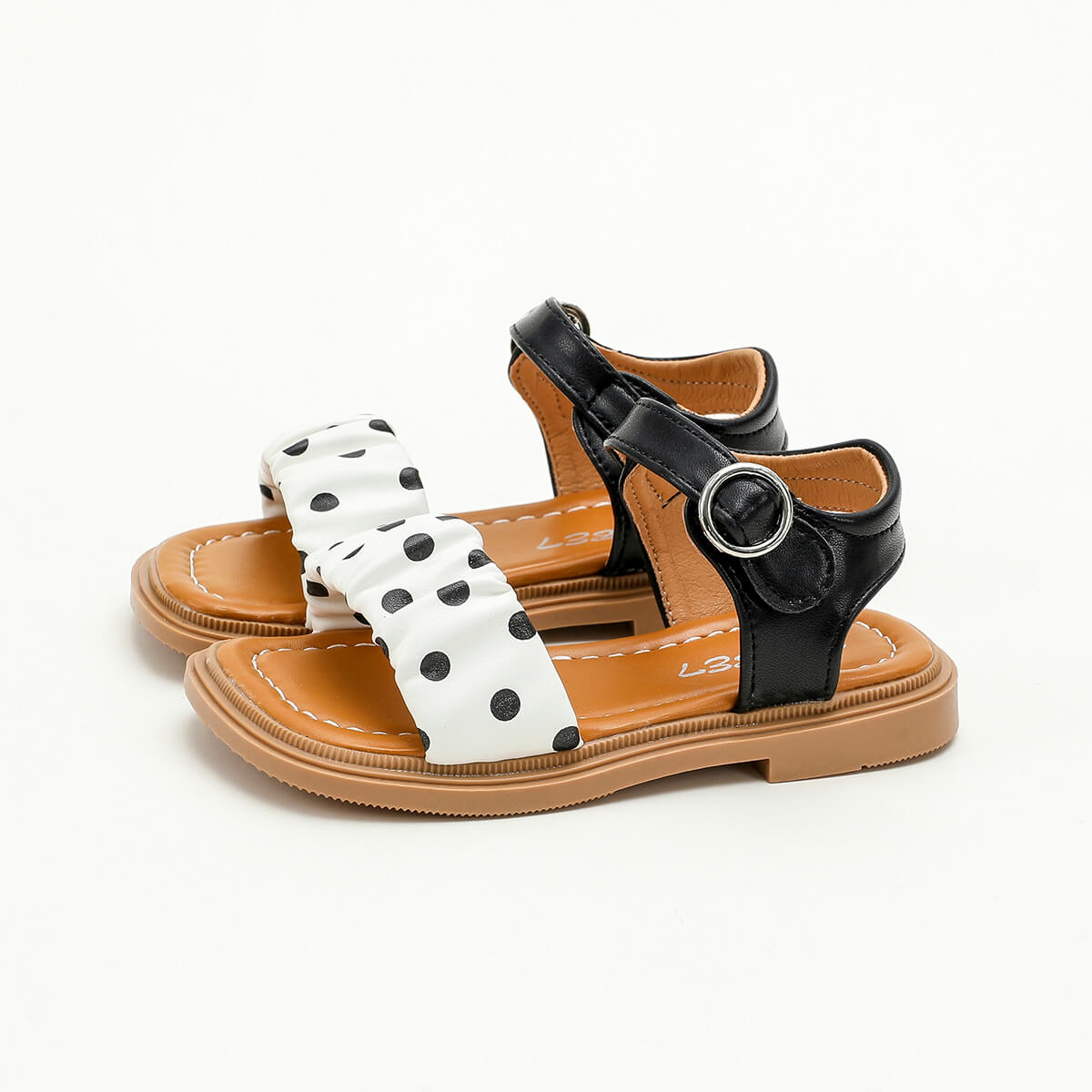 function4-Toddler Girl Polka Dot Pattern Sandals Wholesale