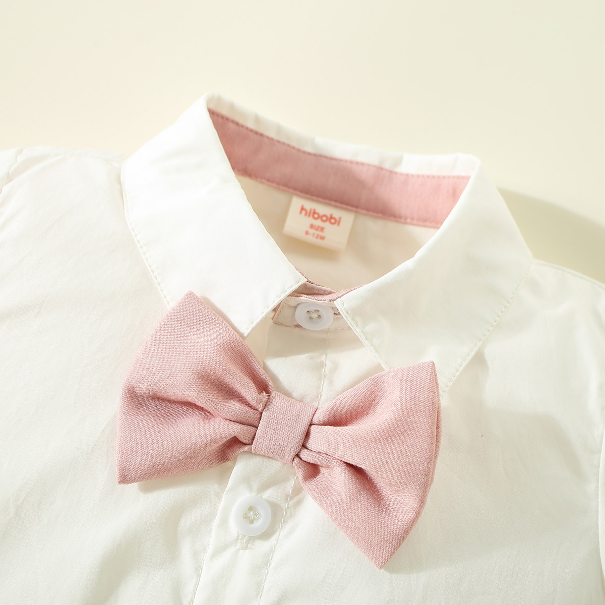 商详页和购物车加购品-限时促销价-hibobi Boby Baby Stylish Pink Strappy Solid Suit Wholesale